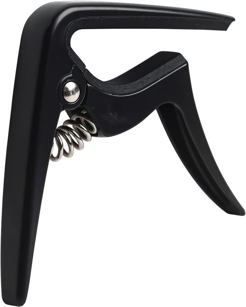 Donux Ukulele Capo for Soprano, Concert, Tenor, Baritone Ukulele with felt picks (Matte Black) - Image 2